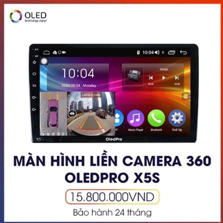 Màn hình DVD Android tích hợp camera 360 OledPro X5s new cho xe Suzuki