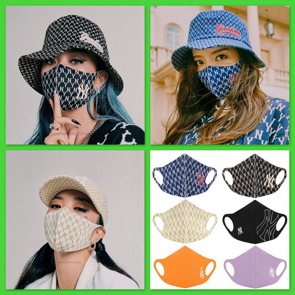 Khẩu trang MLB  NY 3D thoáng khí, chống bụi thời trang