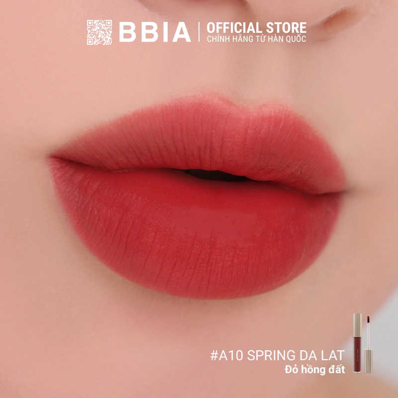 Son Kem Lì Bbia Last Velvet Lip Tint Asia Edition Version 2 - A10 Spring Da Lat 5g - Bbia Official Store