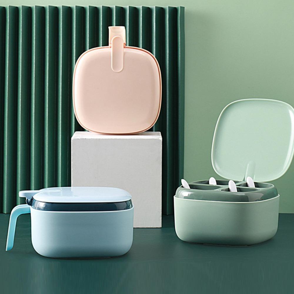 KRNY Hộp Đựng Gia Vị Có Nắp Đậy Tiện Dụng Cho Nhà Bếp