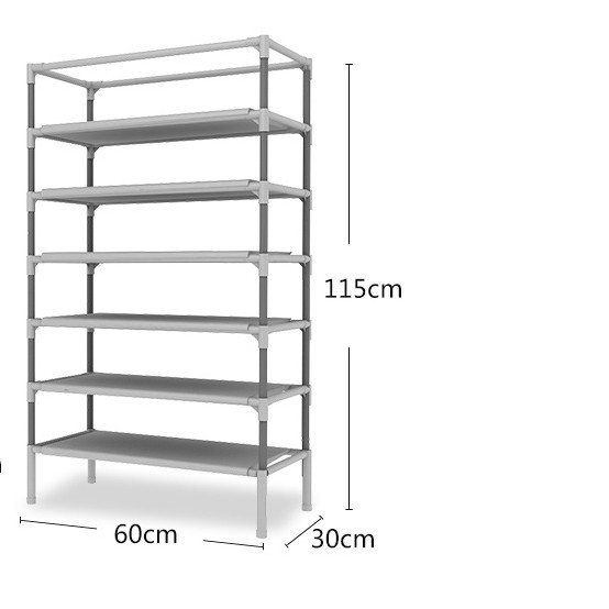 Tủ giày 6 ngăn7 tầng  vải không dệt họa tiết 3d