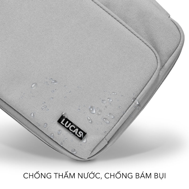 Túi Chống Sốc, Chống Nước Macbook/Laptop Lucas Plus Có Quai Xách, Ngăn Đựng Phụ Kiện Riêng Tiện Lợi