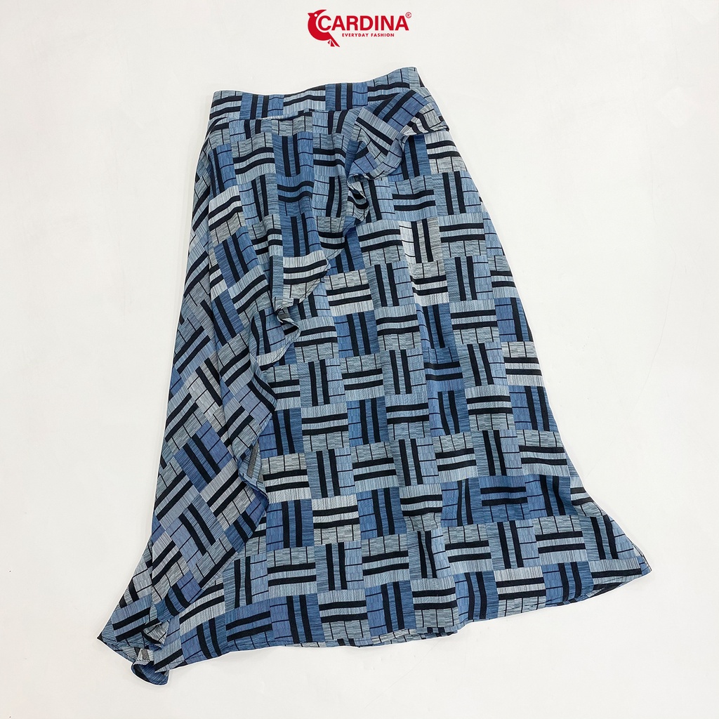 Chân Váy Nữ 𝐂𝐀𝐑𝐃𝐈𝐍𝐀 Đồ Công Sở Chất Lụa Mango Nhật Cao Cấp 2 Lớp Dáng Xòe Họa Tiết Hoa Cách Điệu 2CV02.(Không Kèm Áo)