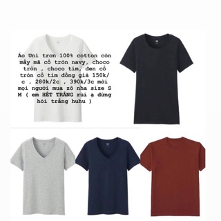 Áo phông uni cotton basic