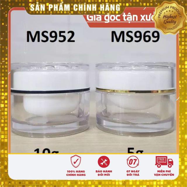 Hủ Đựng Kem ❤ TRÙM SỈ ❤ Hũ chiết mỹ phẩm 2 lớp 5g,10g đựng kem face , phụ kiện du lịch