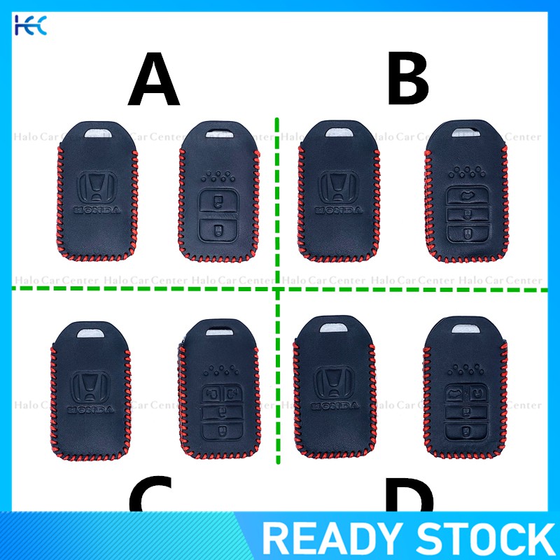 Bọc chìa khóa bằng chất liệu da thật 100% cho Honda City HRV BRV JAZZ CRV ACCORD CIVIC