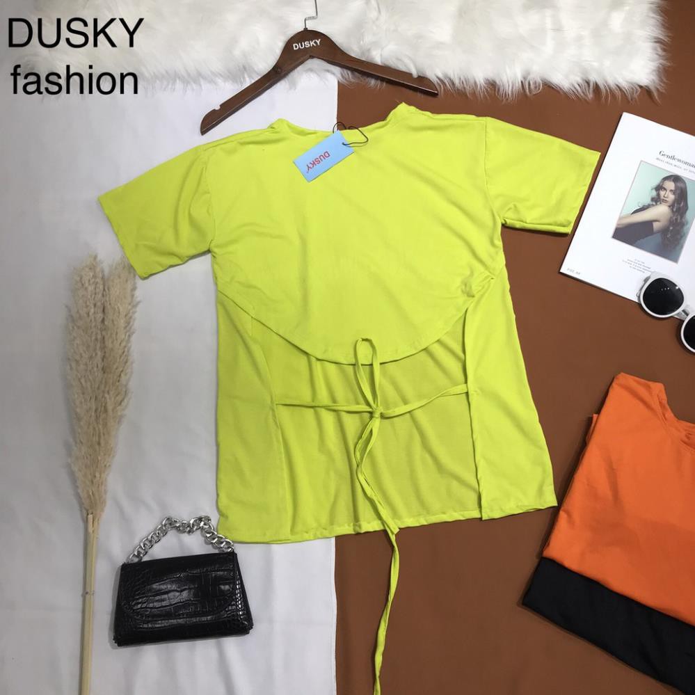 Áo thun nữ hở lưng cột dây SAU LƯNG - DUSKY  ྇