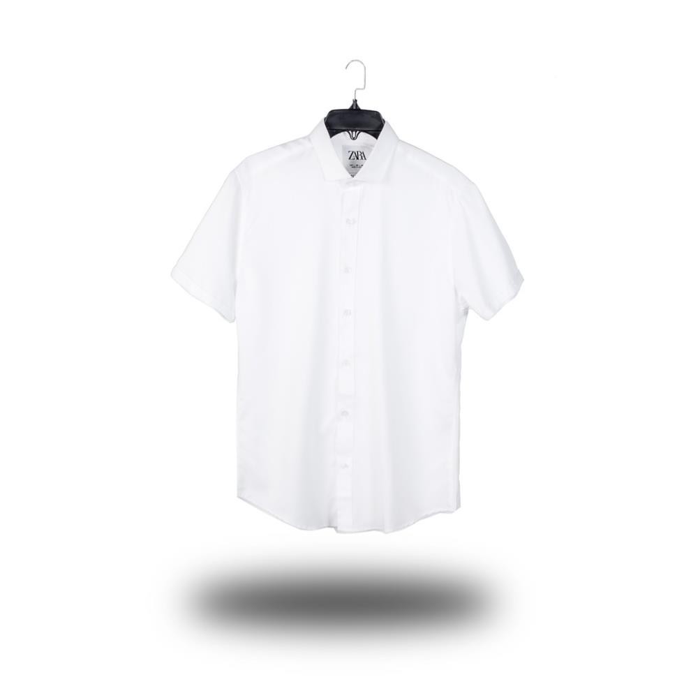 Sơ mi màu ngắn tay trơn thời trang văn phòng thời trang công sở | BigBuy360 - bigbuy360.vn