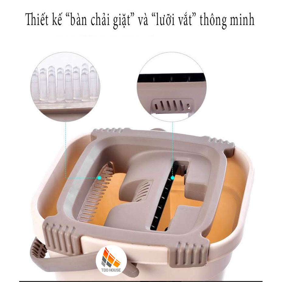 BỘ LAU NHÀ 360 ĐỘ CAO CẤP, BỀN ĐẸP, GIÁ RẺ