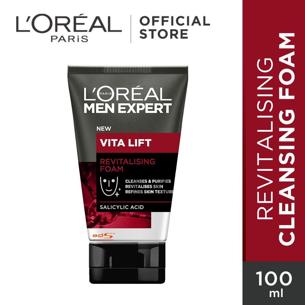 LOREAL Sữa rửa mặt tạo bọt L'Oreal Paris 100mL cho nam