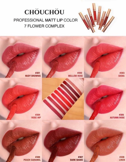 Son kem lì Chouchou Professional Matt Lip Color