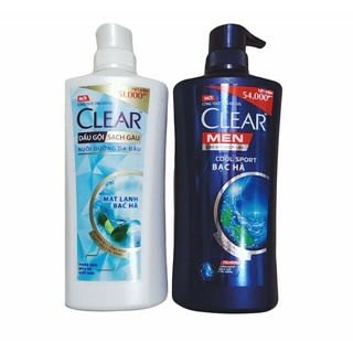 DẦU GỘI CLEAR BẠC HÀ 630gam