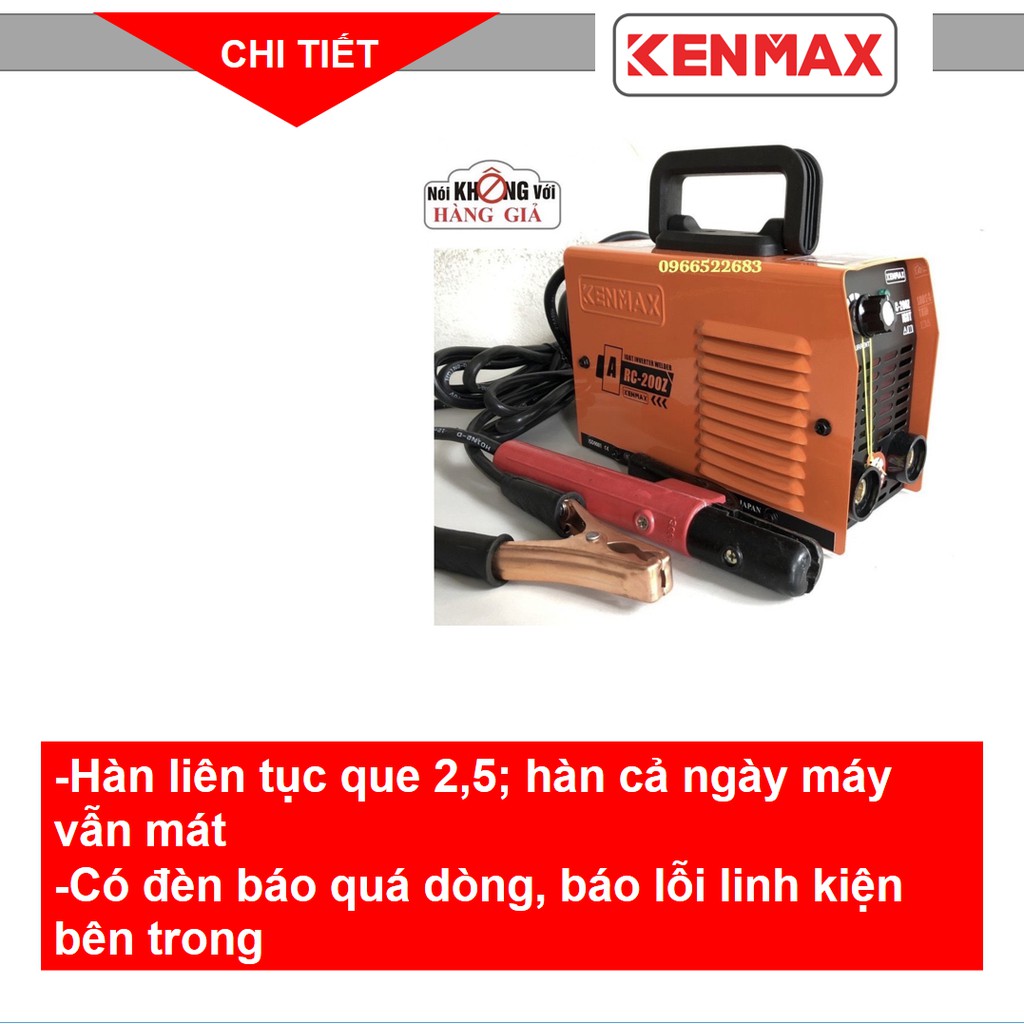 Máy hàn | Kenmax ARC 200Z |Tặng full bộ kiện + thương hiệu Nhật Bản