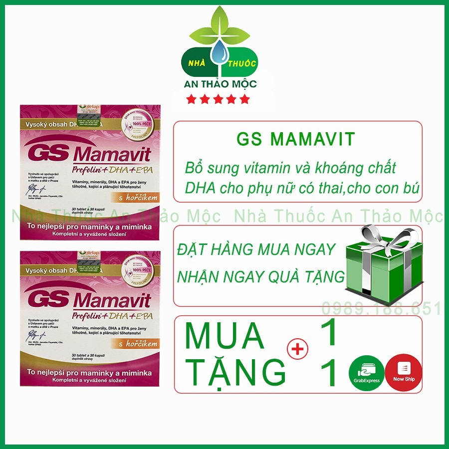 GS Mamavit Prefolin DHA Bổ Sng Dưỡng Chất Cần Thiết Cho Phụ Nữ Mang Thai Và Cho Con Bú