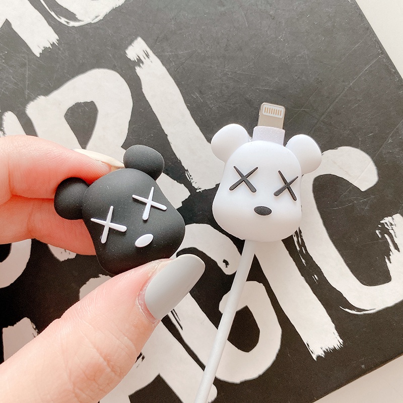 Phụ Kiện Quấn Bảo Vệ Dây Cáp Sạc iPhone Hình Hoạt Hình Dễ Thương