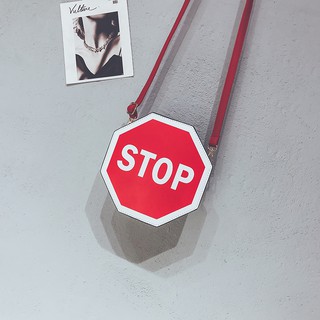 Túi da biển báo STOP cực chất _T662