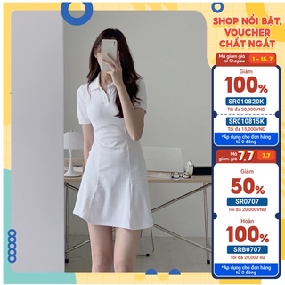 Váy polo trơn ôm body dáng xoè chữ A Orinstore2022