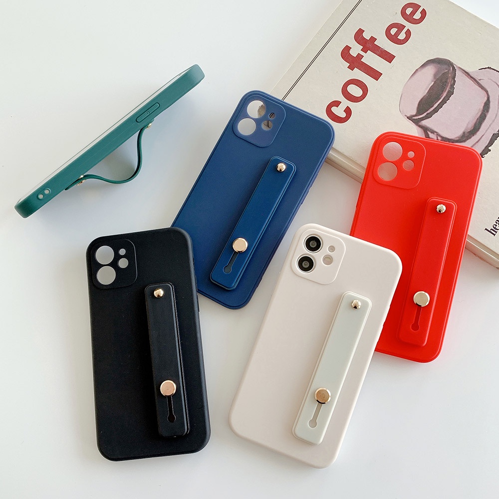 Ốp Điện Thoại TPU Mềm Có Quai Cầm Tay Cho Iphone 13 Pro Max 11 12 Pro XR Xs Max X 7 8 Plus SE