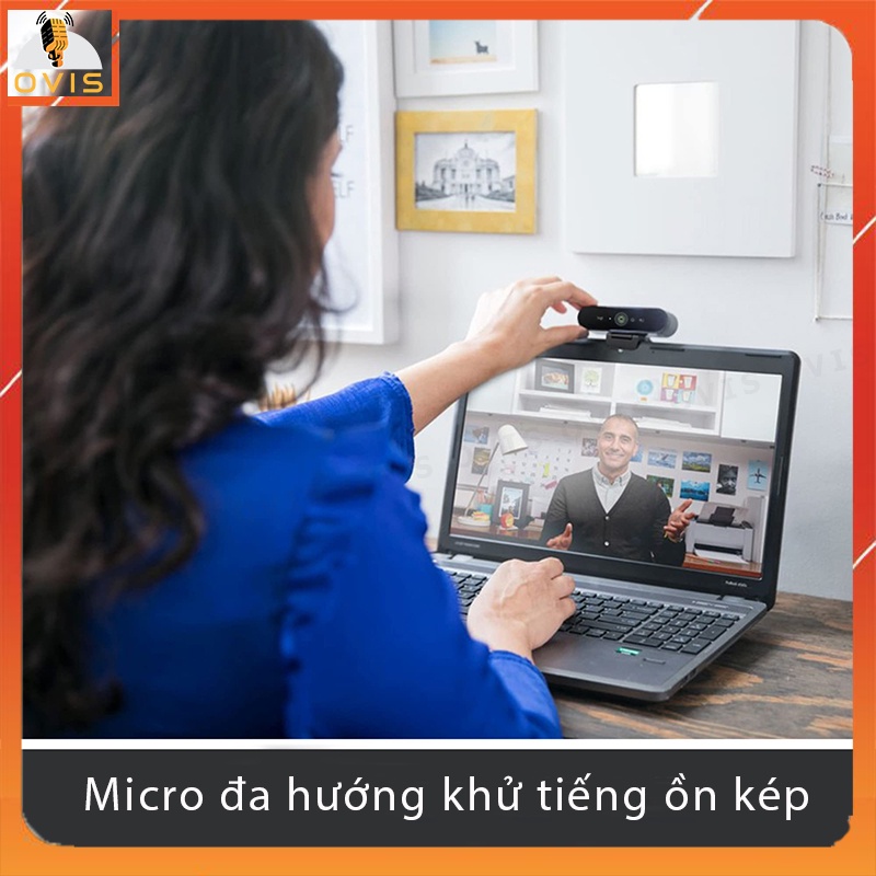 Logitech Brio 4K PRO / BRIO 500 - Webcam Họp Trực Tuyến Cao Cấp Độ Phân Giải Ultra HD 4K