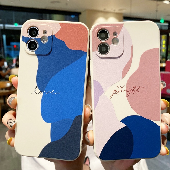 Samsung A22 LTE Case A32 A52 4G 5G A02 A12 A02S A21S A51 A71 A50S A30S A20 A30 M12 M02 S21 S20 FE Ultra 5G Note 10 Lite S10 Plus S21 + S20 + S10 + Morandi contrast Straight edge against Drop phone case