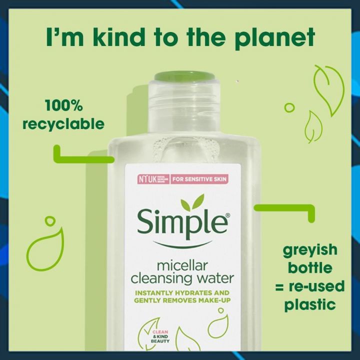 Nước Tẩy Trang Dịu Nhẹ Simple Kind To Skin Micellar Water 200ml - White Store