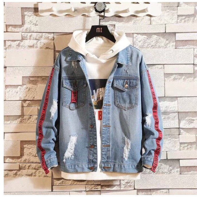 Áo Khoác JEAN NAM XANH NHẠT Cao Cấp Cực Đẹp - Mẫu Mới 2019