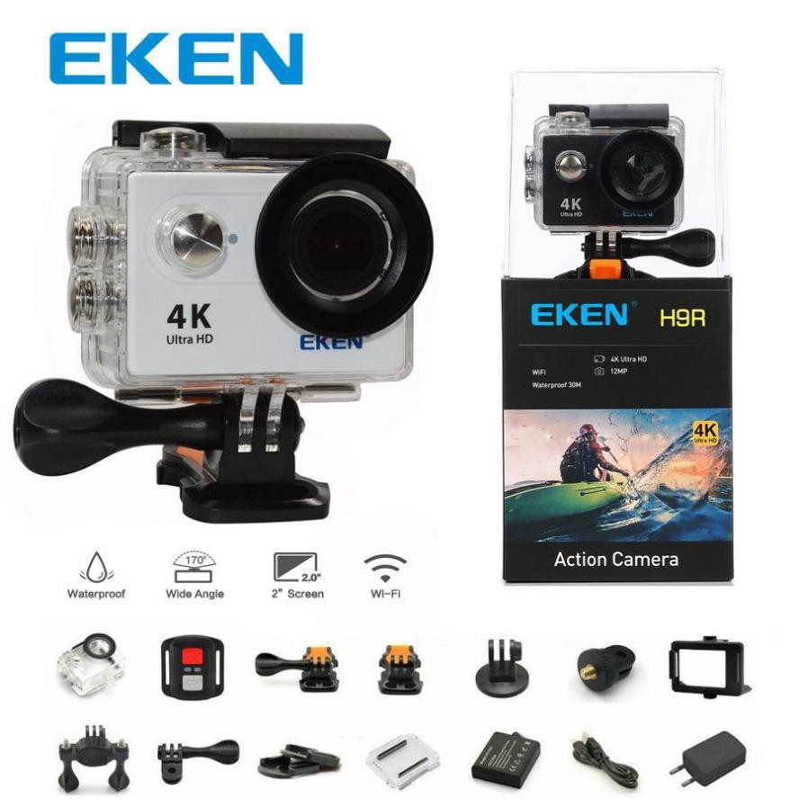 Camera hành trình Eken H9R V8.1 - Quay video 4k, chống thấm nước độ sâu 30m