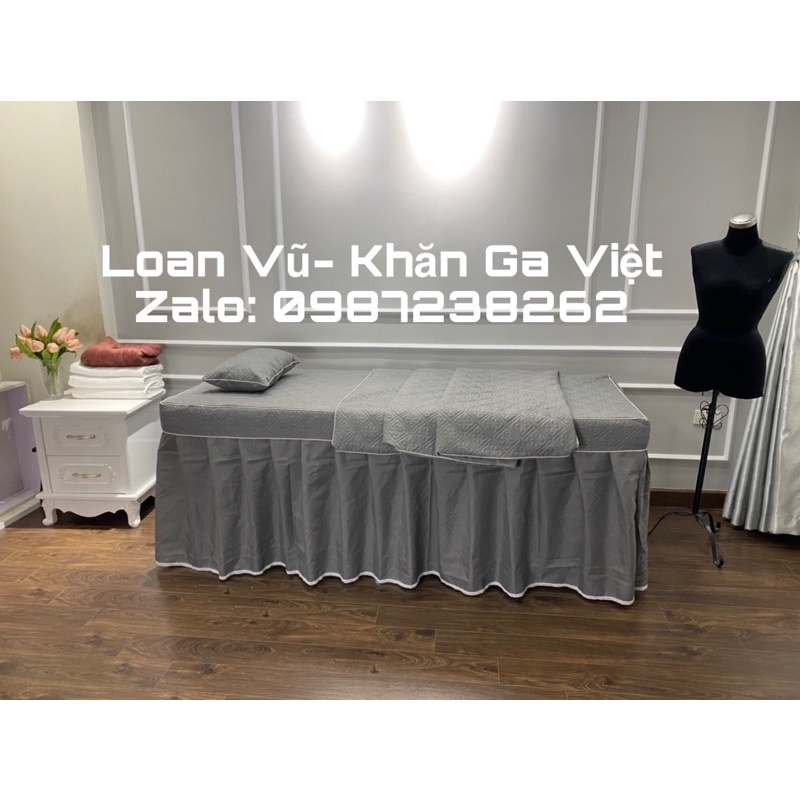 drap / Ga poly trần bông spa may đo theo kích thước giường của khách. chat báo cỡ | BigBuy360 - bigbuy360.vn