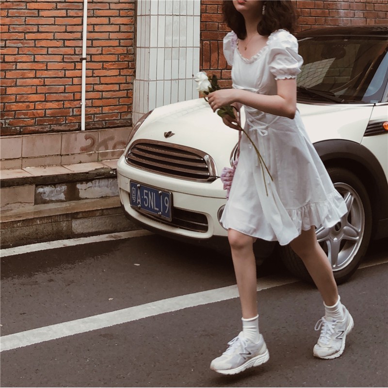 Xiaozhainv Đầm ren dáng rộng ZANZEA thiết kế phong cách retro Hàn Quốc | BigBuy360 - bigbuy360.vn