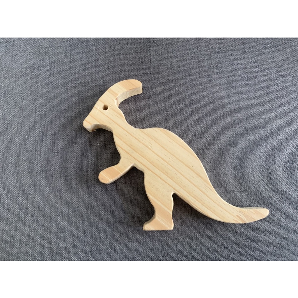 Set 5 khủng long gỗ dày 1.5cm