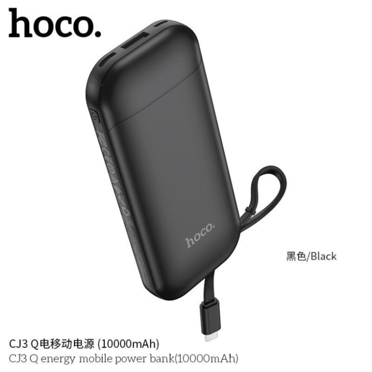 Pin Sạc Dự Phòng Hoco CJ3 -10.000mAh Tích Hợp Cáp Lightning