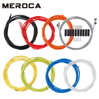 Meroca bộ dây phanh thông dụng cho xe đạp ống dây cáp chuyển số phanh xe đạp đường trường xe đạp leo núi ống pvc kèm dây cáp bên trong phụ kiện xe đạp