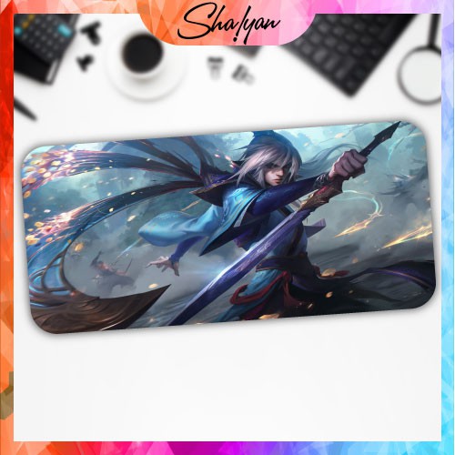 Miếng Lót Chuột Cỡ Lớn 90x40, Bàn Di Chuột Cỡ Lớn, Mouse Pad, Pad Chuột Cỡ Lớn:Liên Minh LOL, Razer, ASUS, Logitech