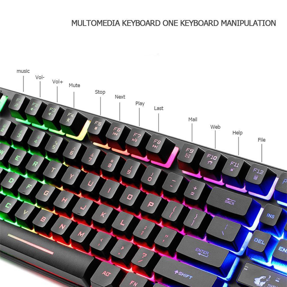 Freeship 50k Bàn Phím giả cơ chuyên game Có Dây ZIYOU LANG K16 có LED 87 phím Tenkeyless -dc3721