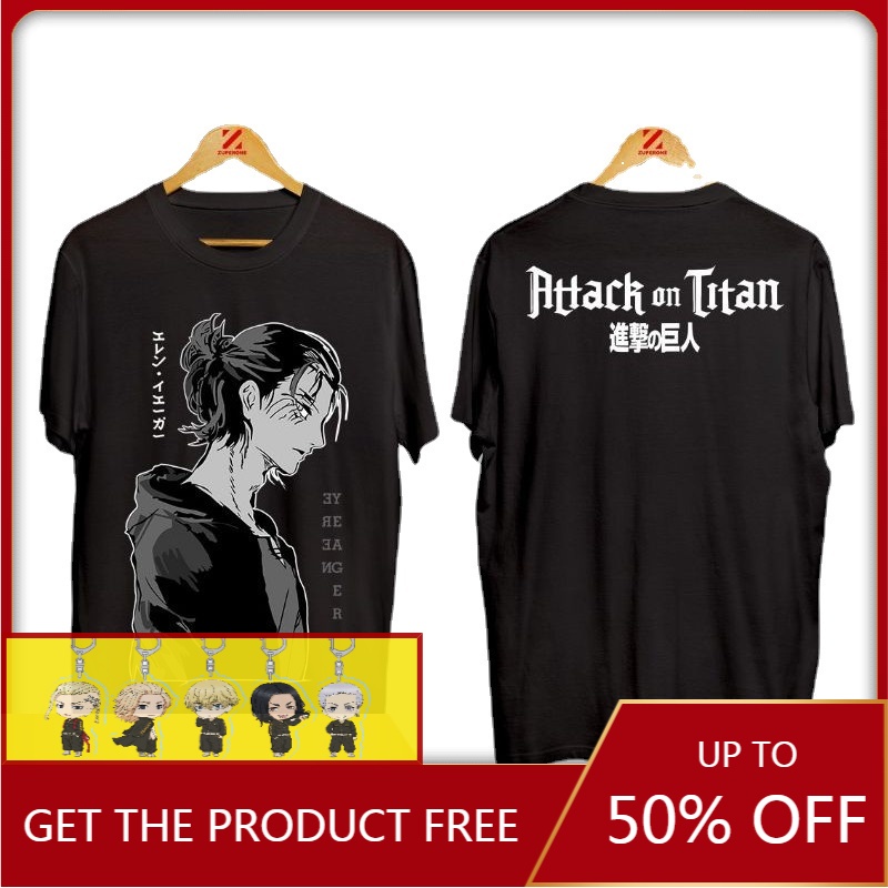 Áo Thun Tay Ngắn Hóa Trang Eren Levi Trong Phim Attack on Titan