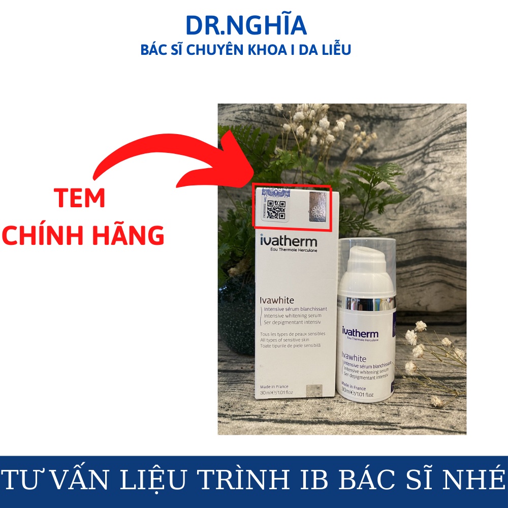 Serum Ivatherm Ivawhite Intensive Whitening Serum 30ML dưỡng trắng sáng da BÁC SĨ NGHĨA