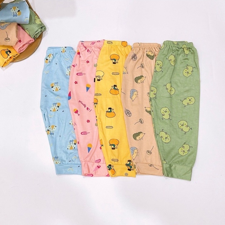 Quần chục dài , Quần dài peptit thun lạnh cho bé siêu mát siêu dễ thương