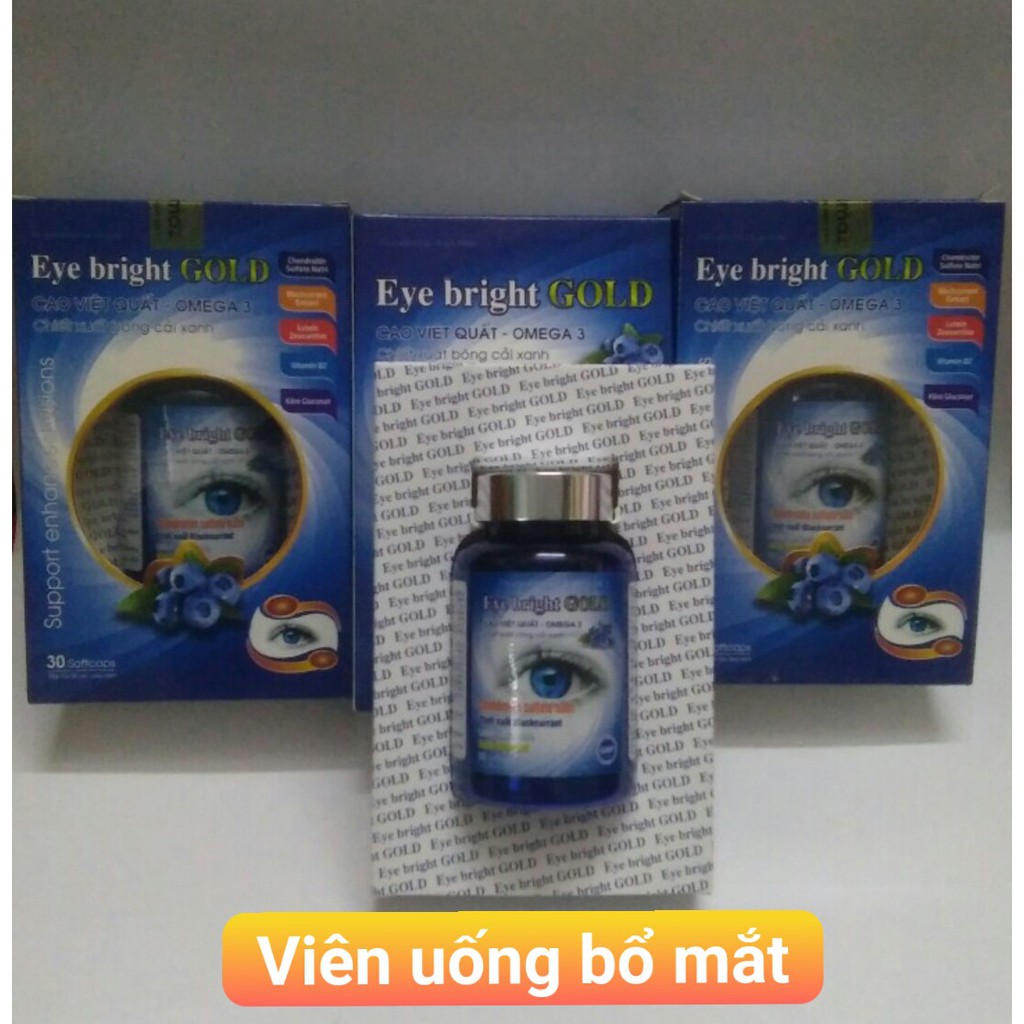 Viên bổ mắt EYE BRIGHT GOLD LỌ 30V