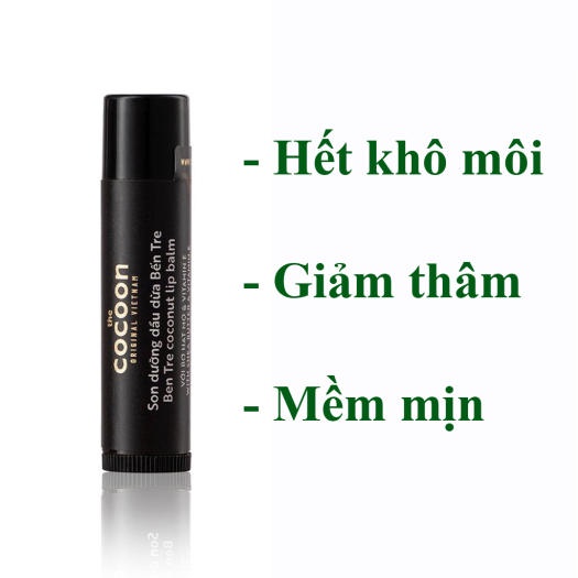 Son dưỡng môi dầu dừa bến tre Cocoon Coconut Lip Balm 5g