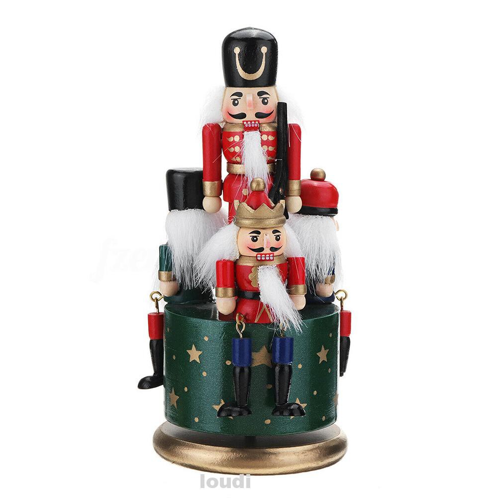 Birthday Home Decoration DIY Guard Portable Collection Crafts Christmas Gifts Round Base Soldier Toy Music Box