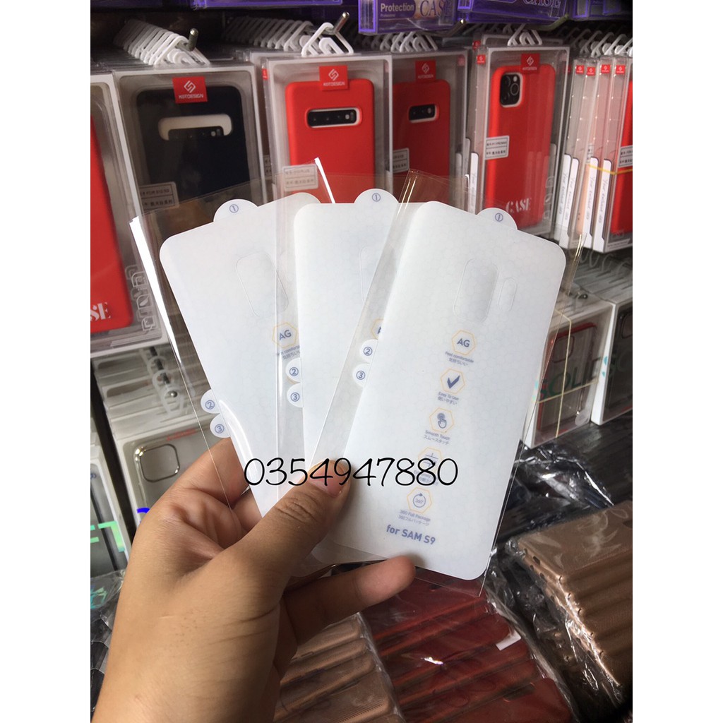 Miếng dán dẻo PPF AG 2 mặt Cho Galaxy S9/ S9 Plus Chống vân tay, Bảo vệ máy