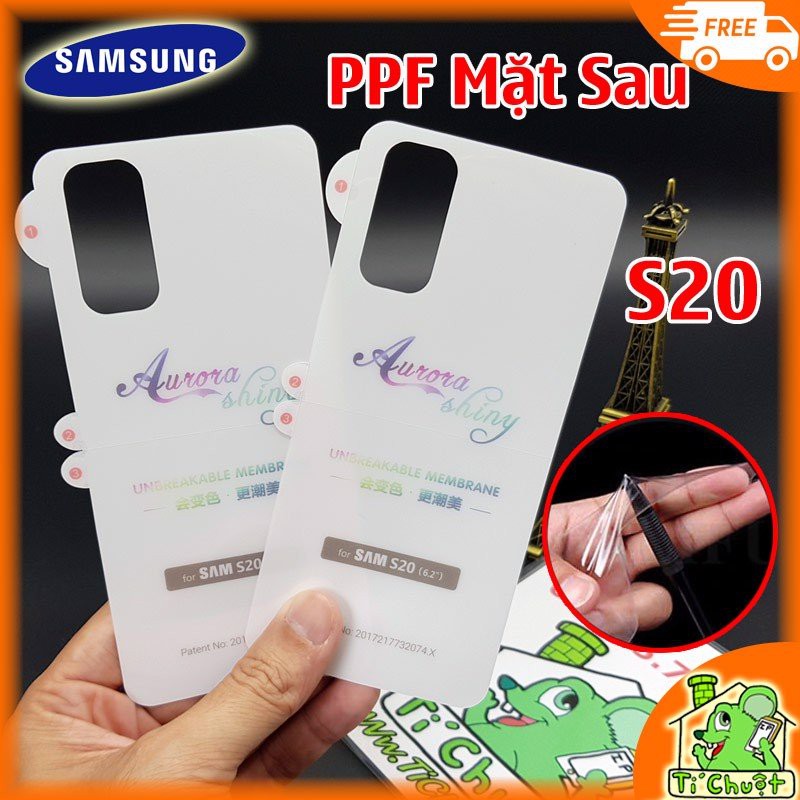 Miếng Dán PPF Mặt Sau Cho Samsung Galaxy S20, Dán Lưng Samsung