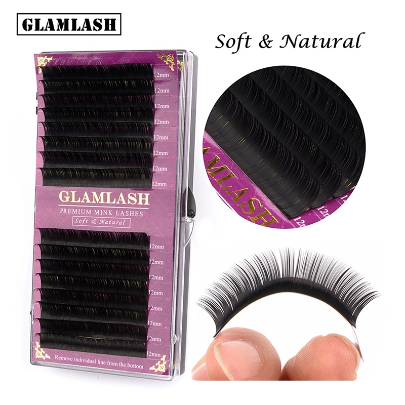 (Hàng Mới Về) Hộp Lông Mi Giả Nối Dài Lông Chồn Glamlash