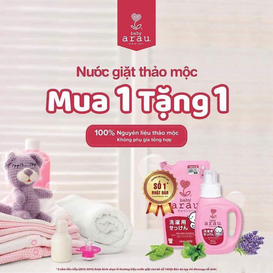 Nước giặt Arau Baby 800ml tinh dầu thảo dược