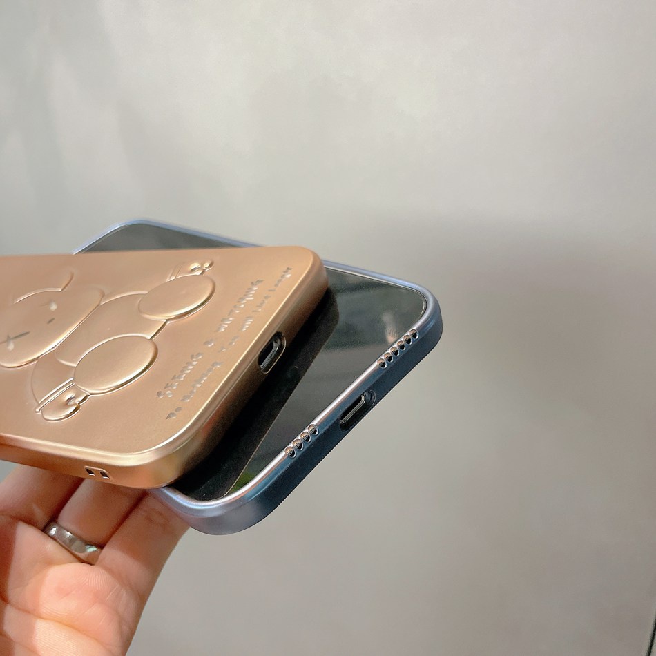 Ốp điện thoại in hình gấu thích hợp cho IPhone 7 8 Plus 11 12 13 Pro Max Xr Xs Max 11Pro 12Pro