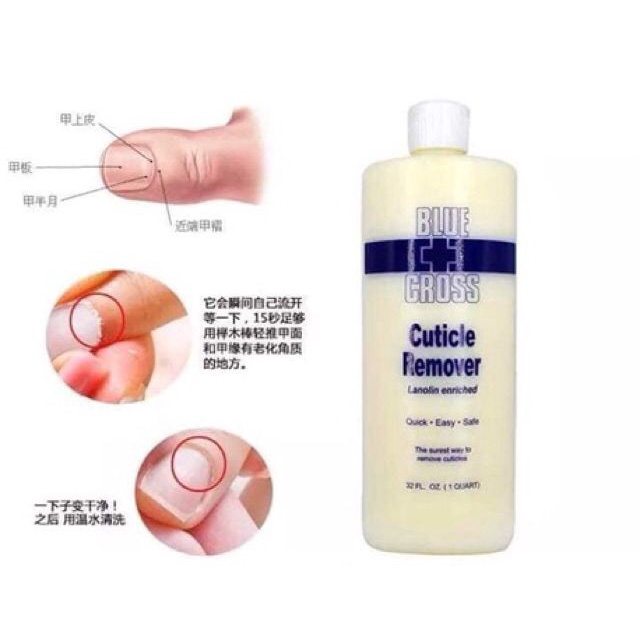 Nước làm mềm da nail Blue Cross 177ml