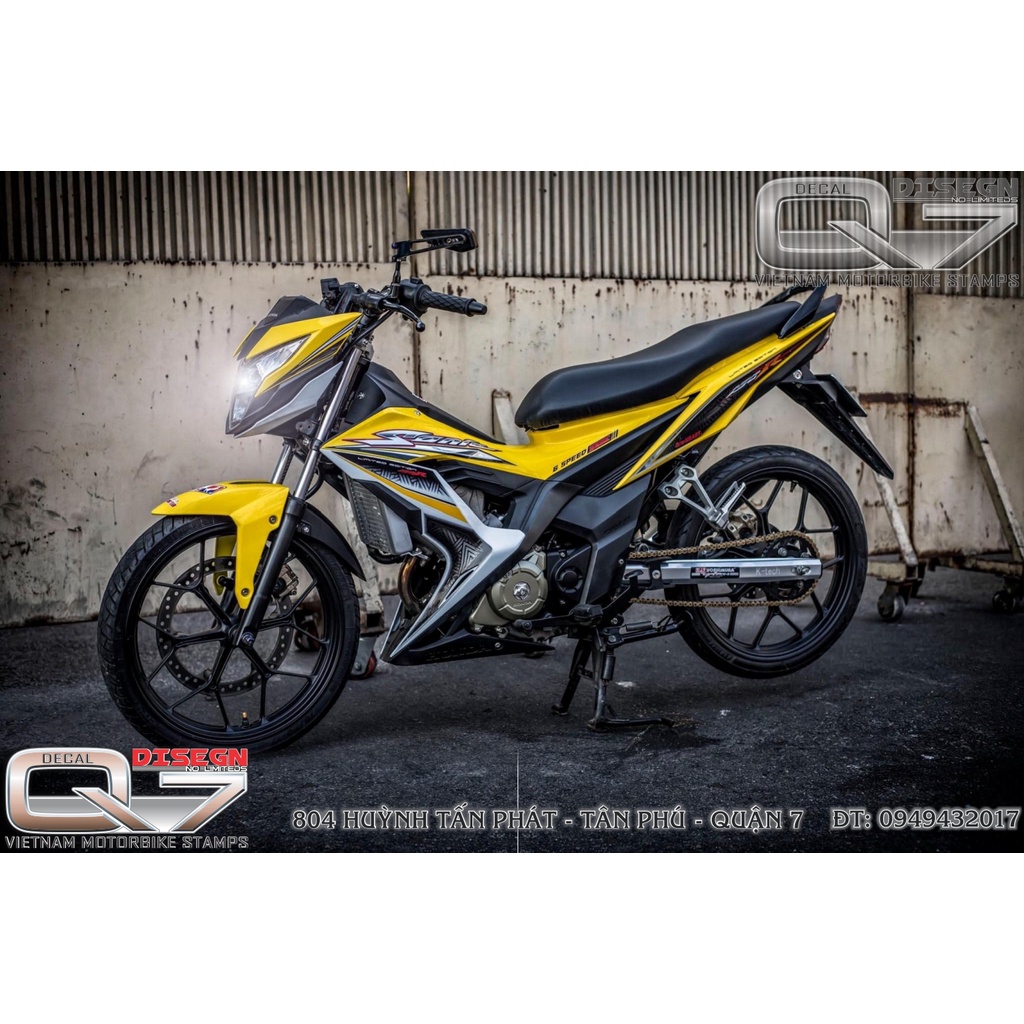 Tem Rời SONIC 150 Vàng Trắng - decalq7