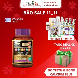 Go Teeth &Bone Calcium Plus kẹo nhai bổ sung canxi cho trẻ