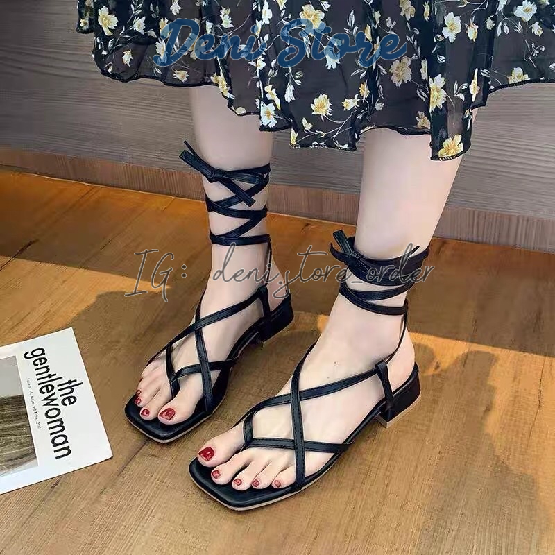 SẴN- Dép Sandal xỏ ngón buộc dây đi biển