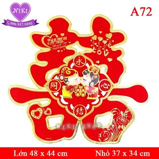 *Chữ Hỷ Trang trí Đám Cưới xinh xắn